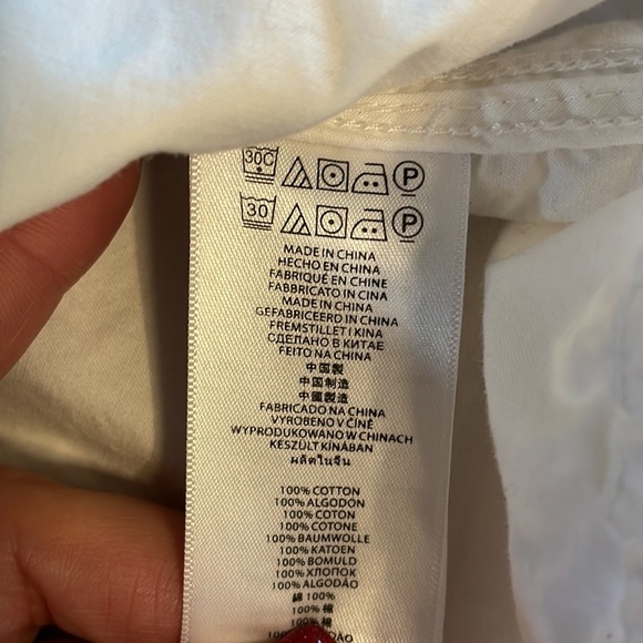 Michael Kors woman’s spring summer white 100% cotton jacket lightweight hood XS - Picture 15 of 15